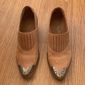 Brown free people pumps